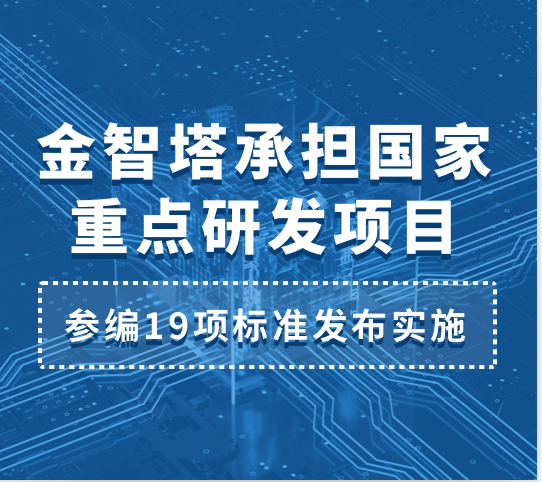 金智塔承担国家重点研发项目，参编19项标准发布实施